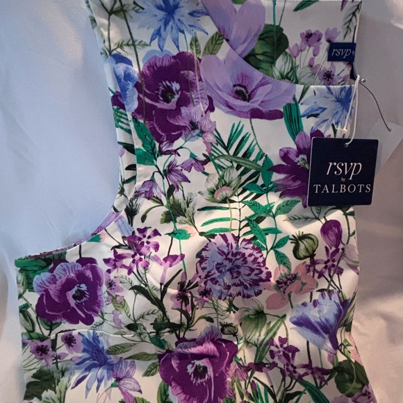 NWT RSVP by Talbots Size 18W. Floral Tank Top - Purple and Green - Picture 4 of 12